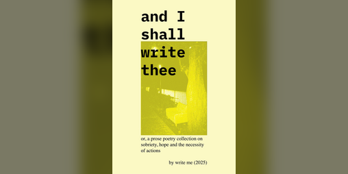 Cover image for and I shall write thee