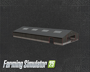 FS25 UK Large Beef Shed