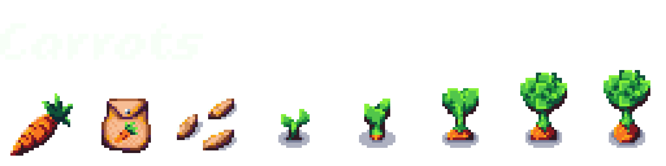 Pixel Farming Crops - Carrot