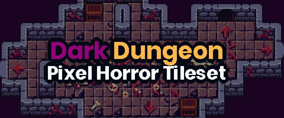 Dark Dungeon: Pixel Horror Tileset