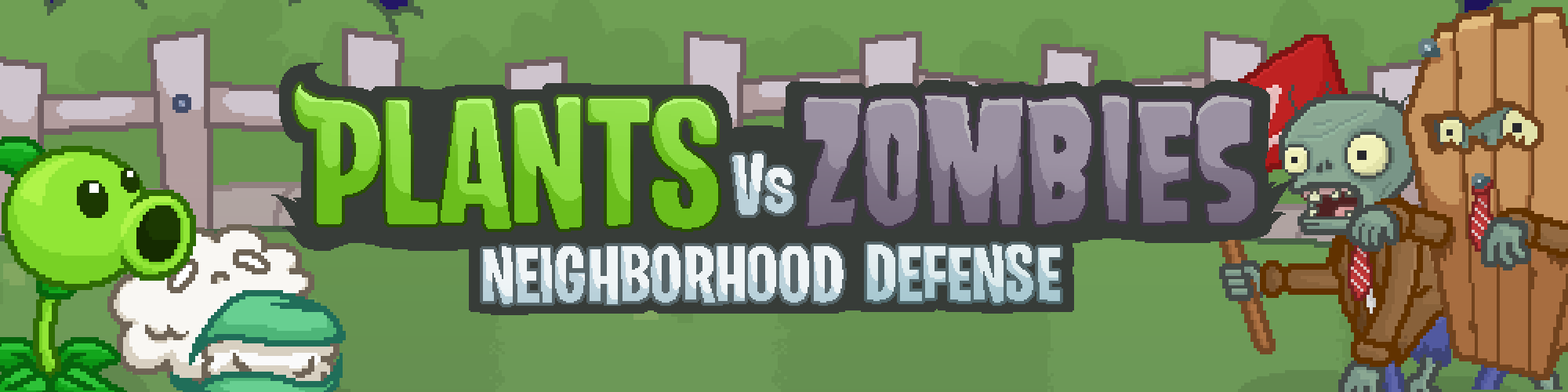 Plants vs Zombies Neighborhood Defense