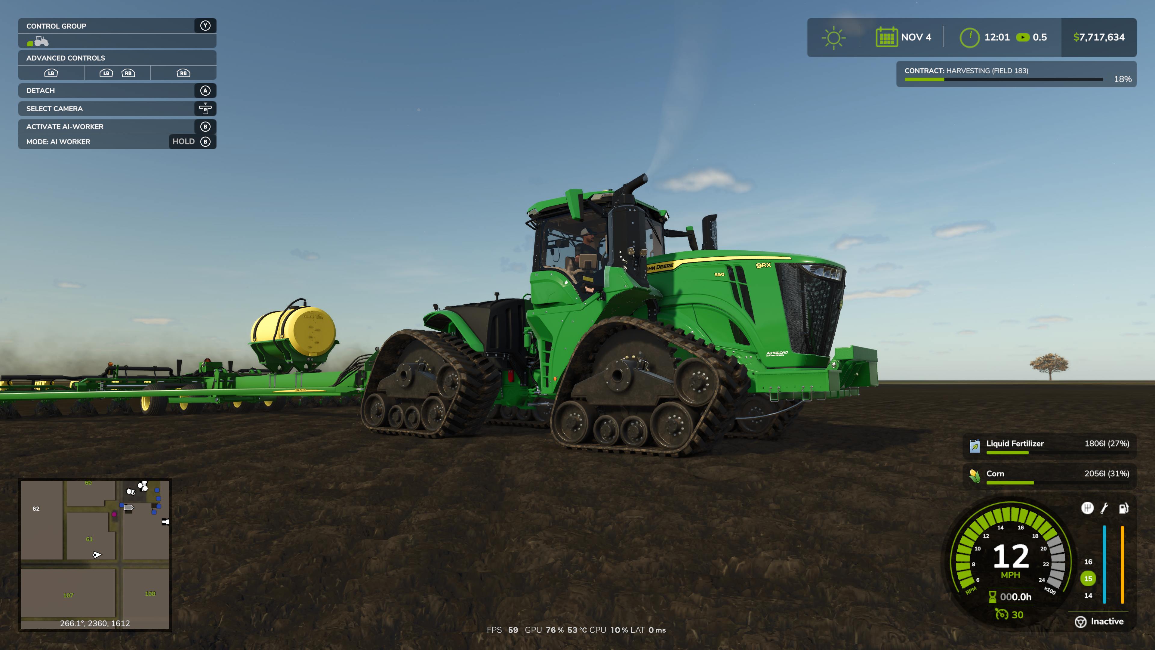 Cover image for John Deere 9RX with T9 Tracks