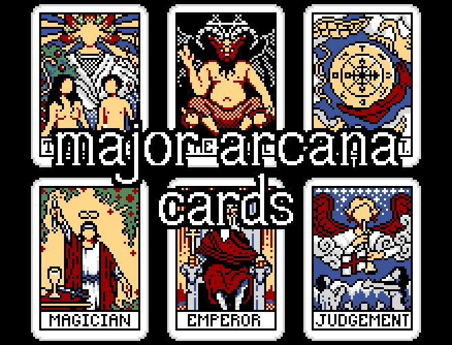 Pixel Tarot Cards - Major Arcana