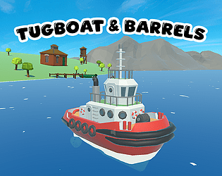 Tugboat and Barrels