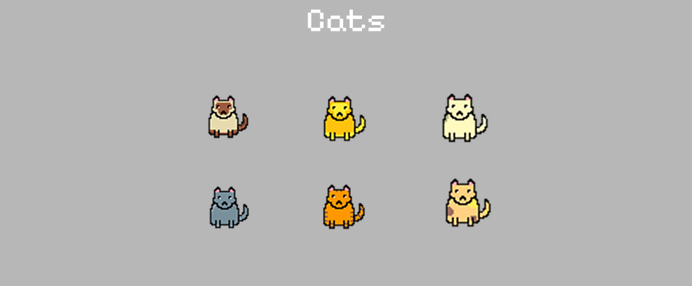 Cute Pixel Cats – Free Pack (64x64)