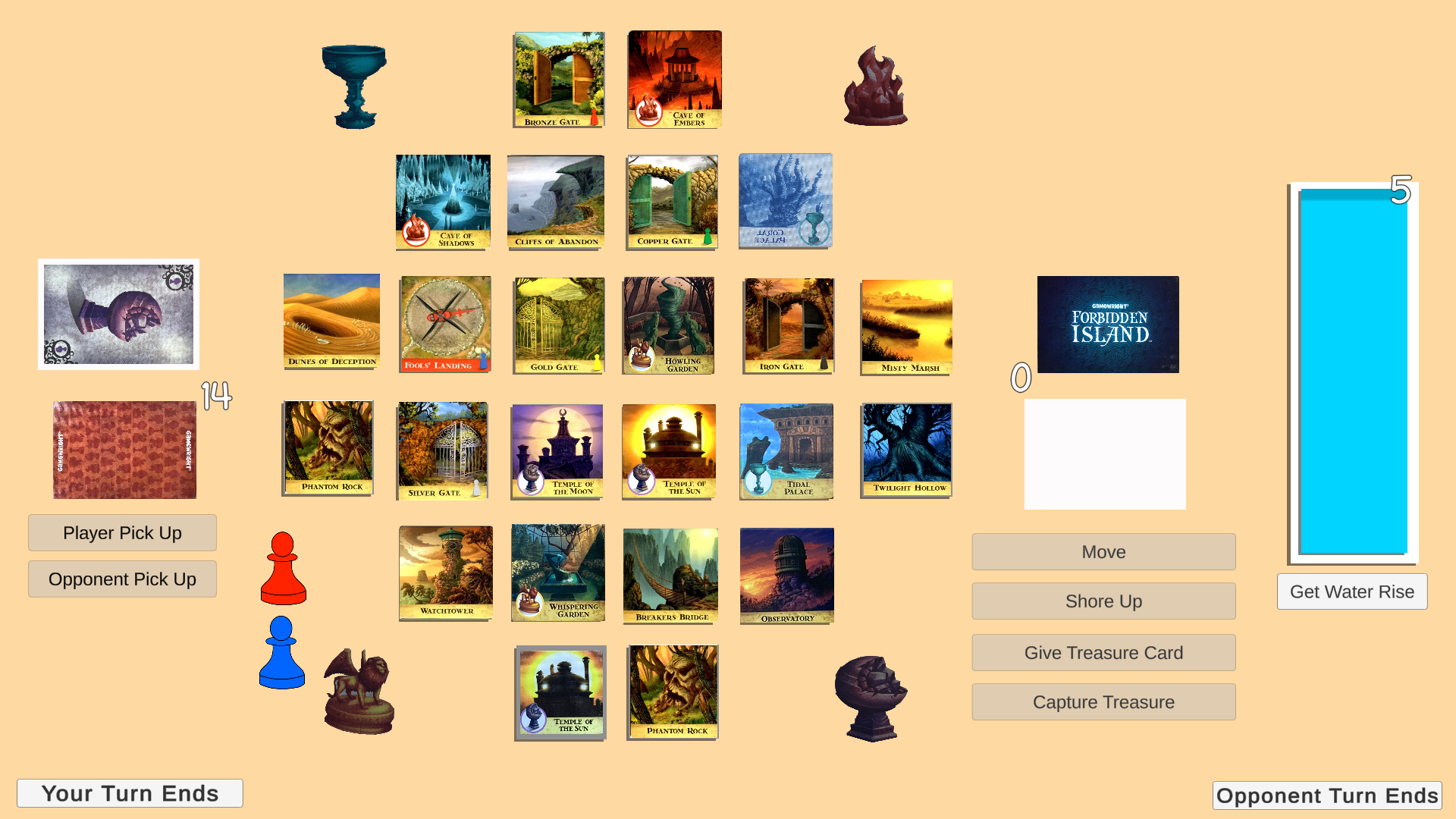 Forbidden Island: 2D Card Game