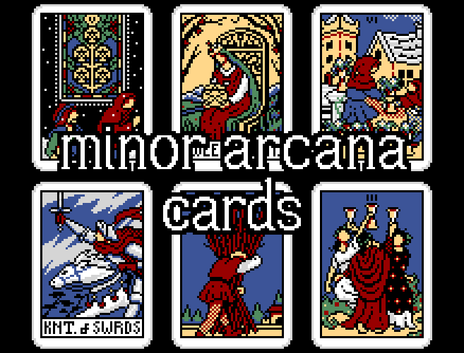 Pixel Tarot Cards - Minor Arcana