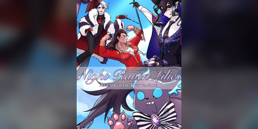 Cover image for Night Raven Lilies: A Twisted Wonderland nyota zine!