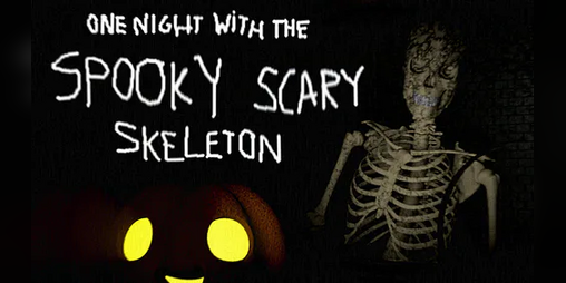 Cover image for One Night with the Spooky Scary Skeleton