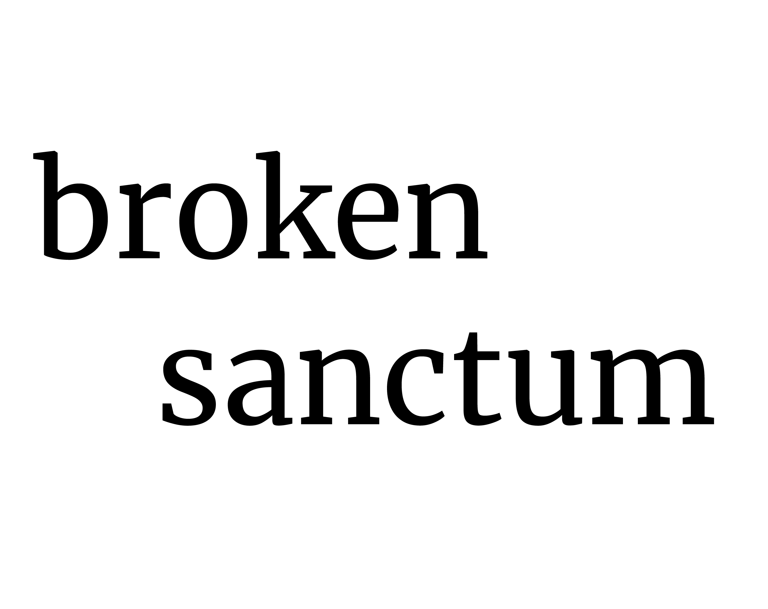 Cover image for broken sanctum