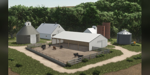 Cover image for FS25 Old 3 Side Shed