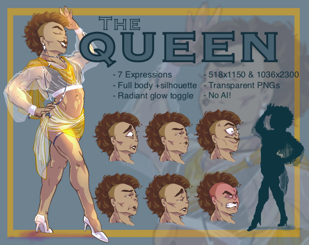 QUEEN Character Sprite Pack (Base Set)