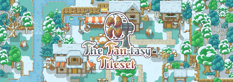 The Fantasy Tileset - Snow Adventures - 16x16 pixel art asset pack