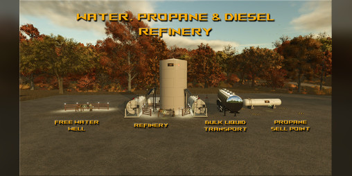 Cover image for FS25 Water, Propane And Diesel Refinery