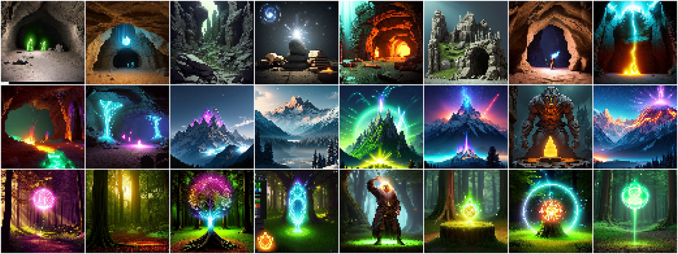Spell Icons – Earth/Nature (Pixel Art)