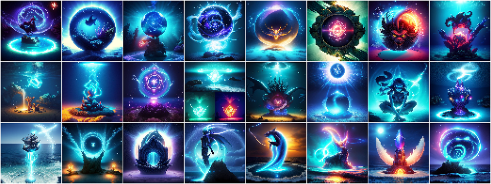 Spell Icons – Water (Pixel Art)