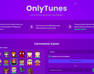 OnlyTunes : Blind Test Musical Multijoueur en ligne