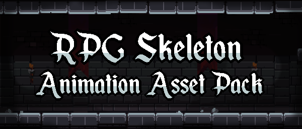 Pixel-art RPG Skeleton Animation Pack