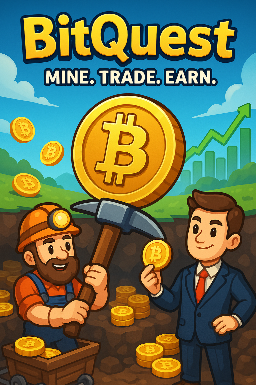 BitQuest Mine Trade Earn Real Bitcoin