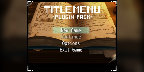 Cover image for RPG Maker MV - Title Menu Plugins Pack