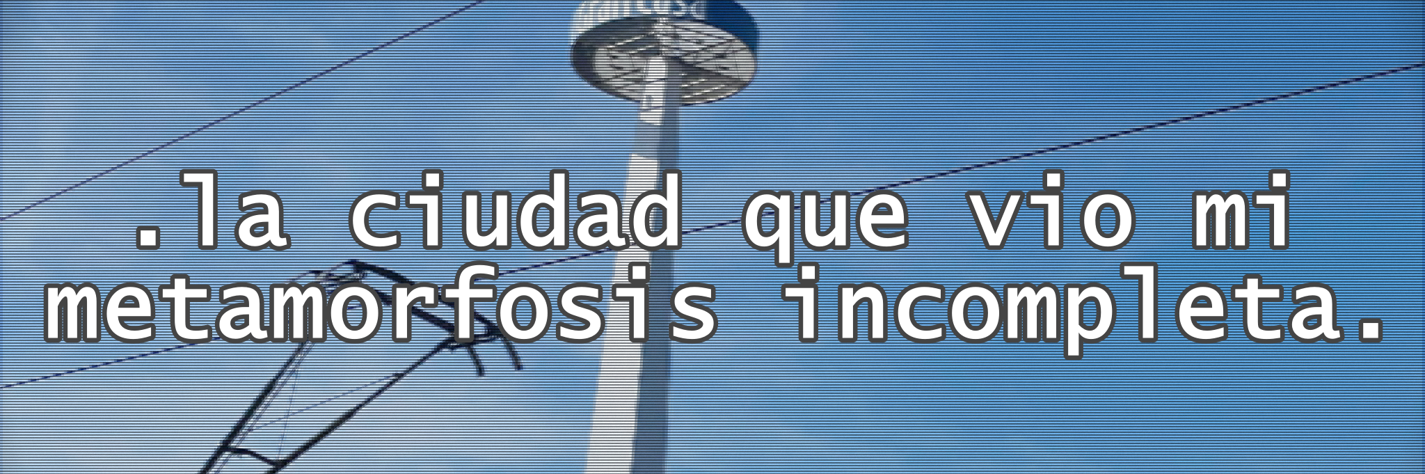 .la ciudad que vio mi metamorfosis incompleta.