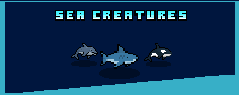 20 32x32 Sea Creatures Pixel Pack