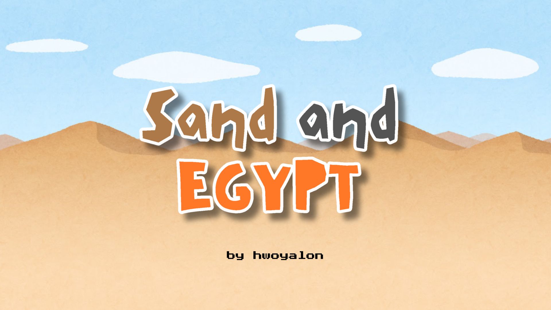 Sand and Egypt