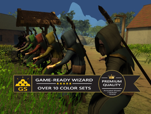 Animated Wizard Character Model By Gw1p Animated Wizard Character Model By Gw1p