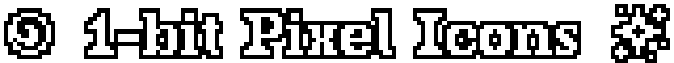 1-bit Pixel Icons