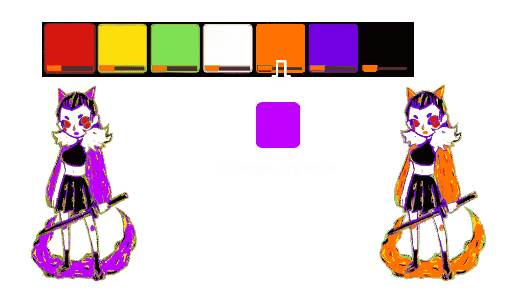 Swap any palette color