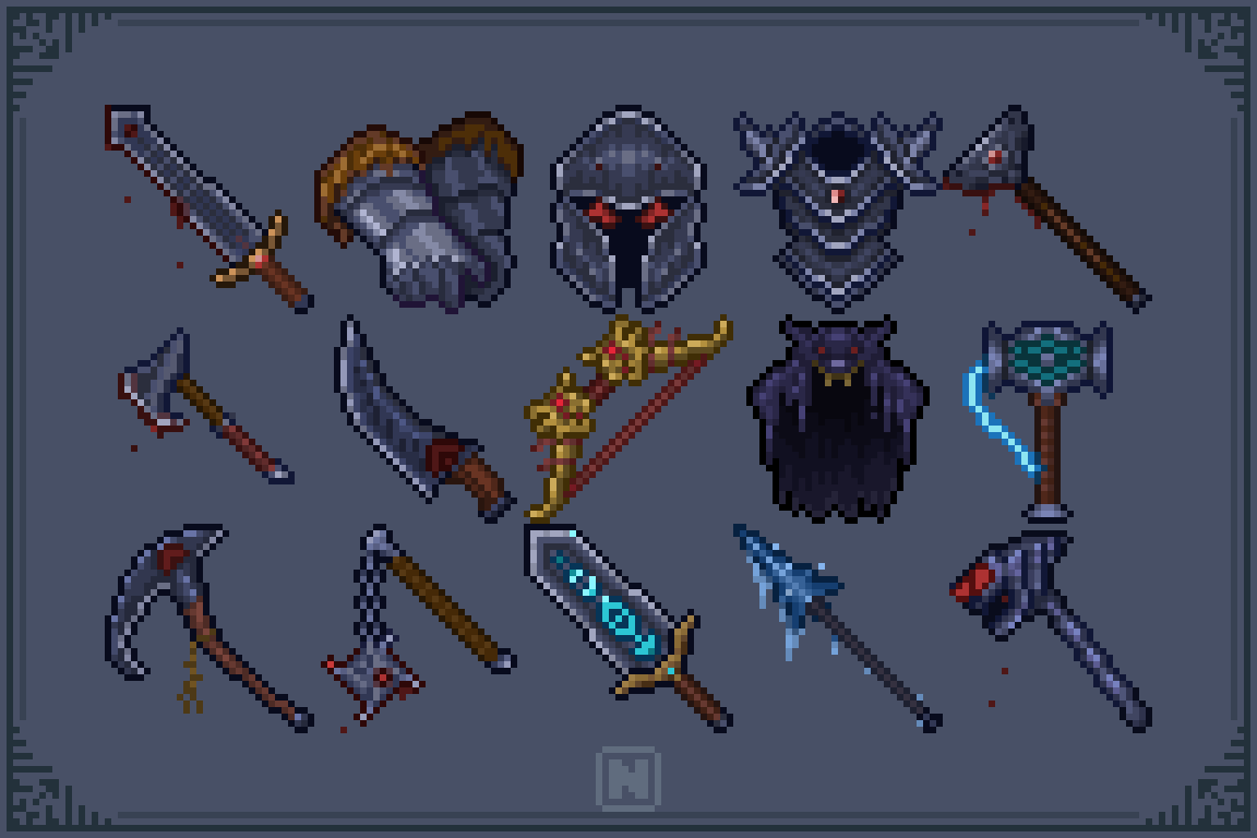 Pack v2 Just Launch! 15 New items - 30/100 - RPG Animated 32x32 Pack ...