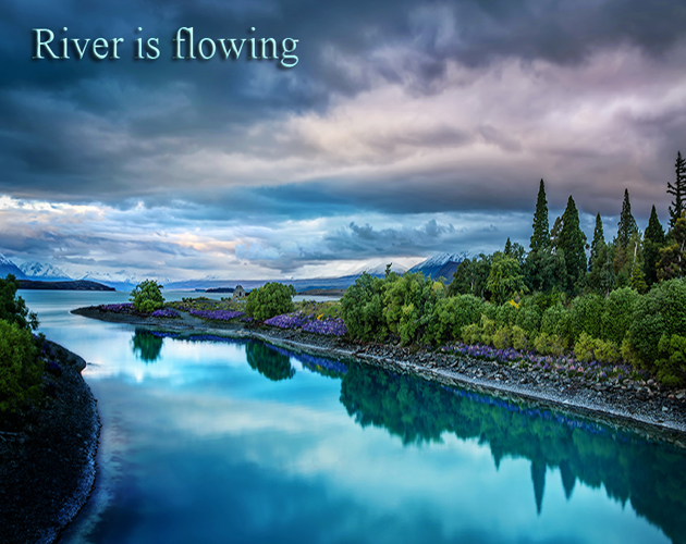 River is flowing