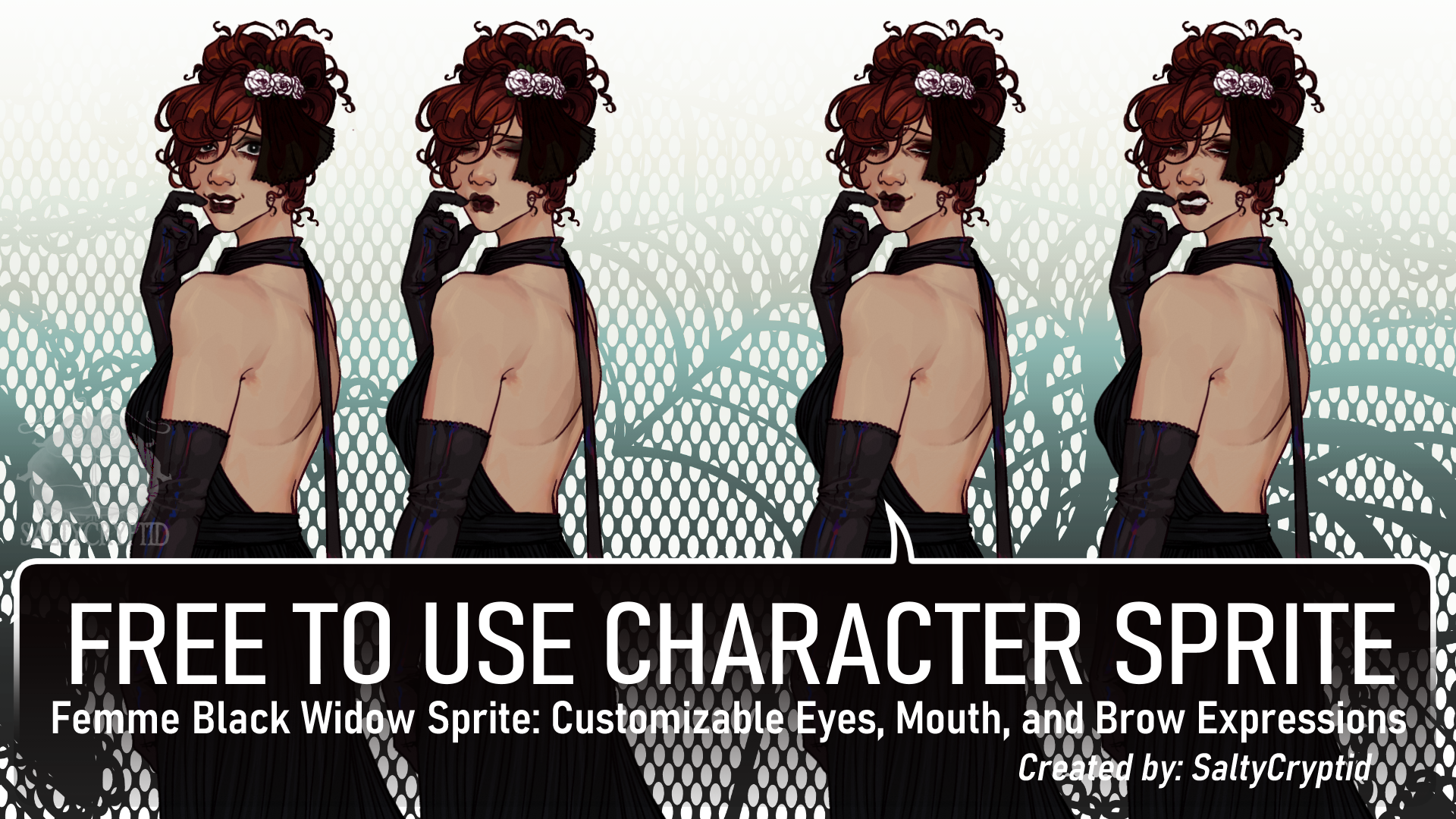 SaltyCryptid: Black Widow Sprite (F2U)