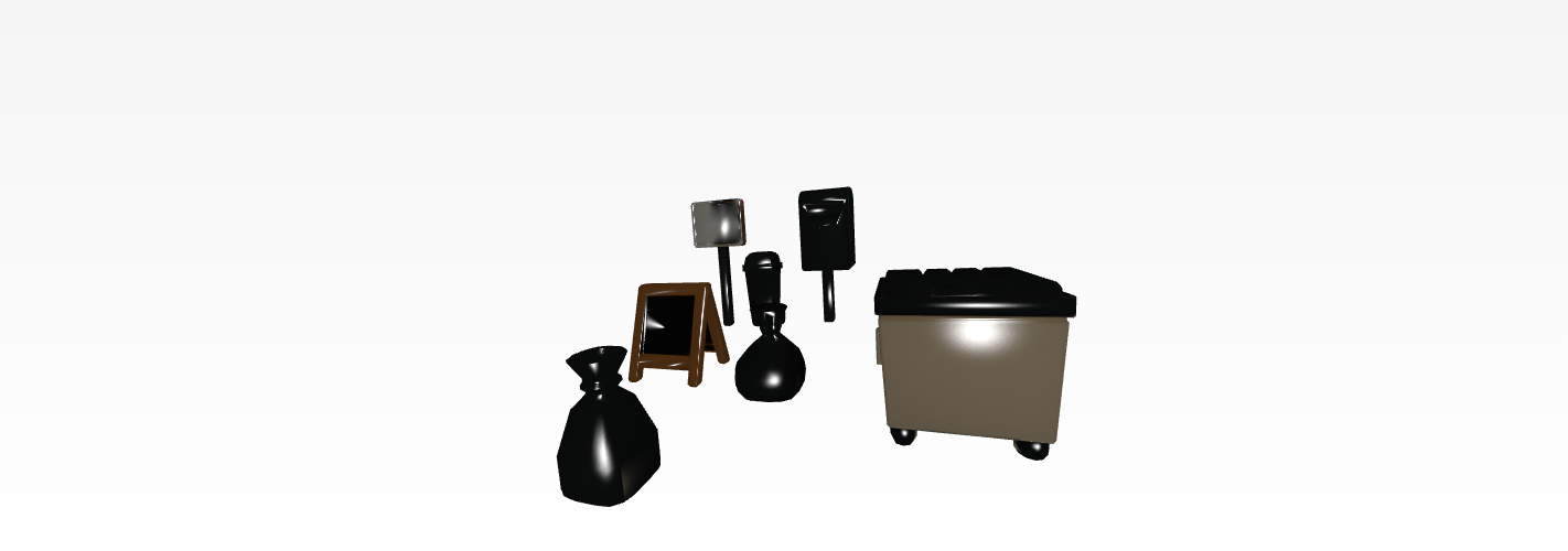 Urban Props Pack Vol.2 — 7 Low-Poly 3D Assets for Game Dev