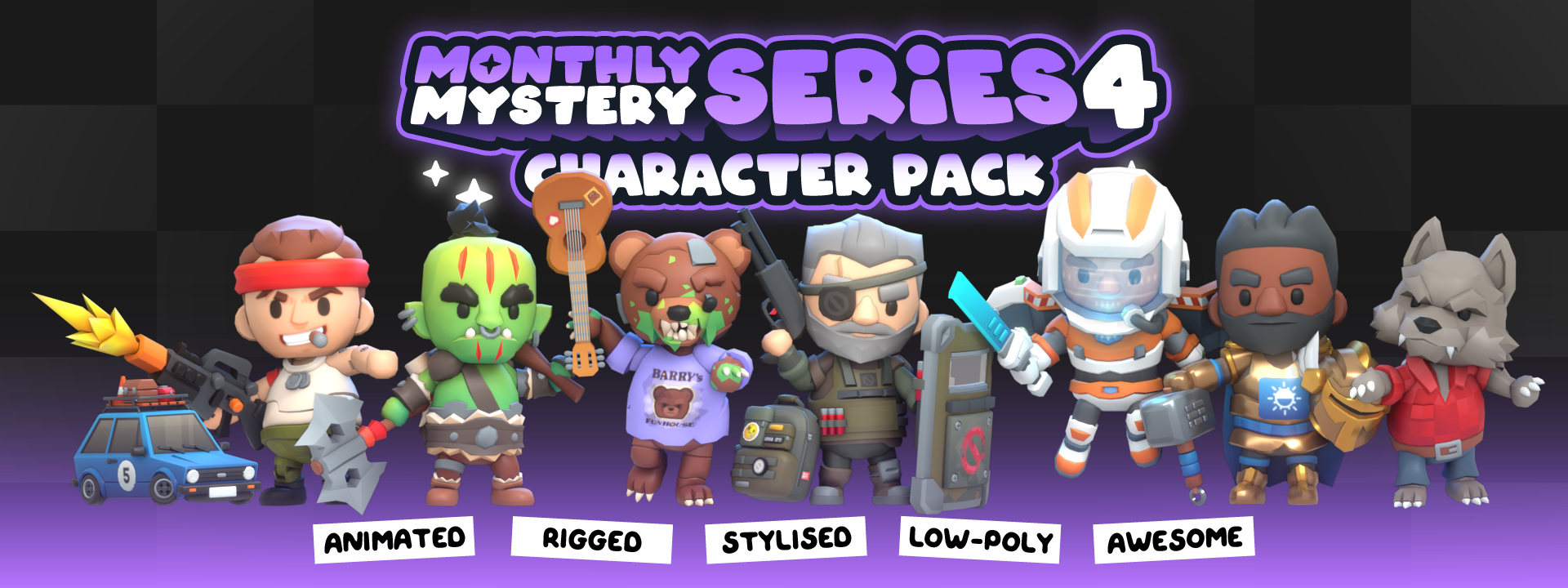 KayKit - Character Pack : Mystery Monthly Series 4