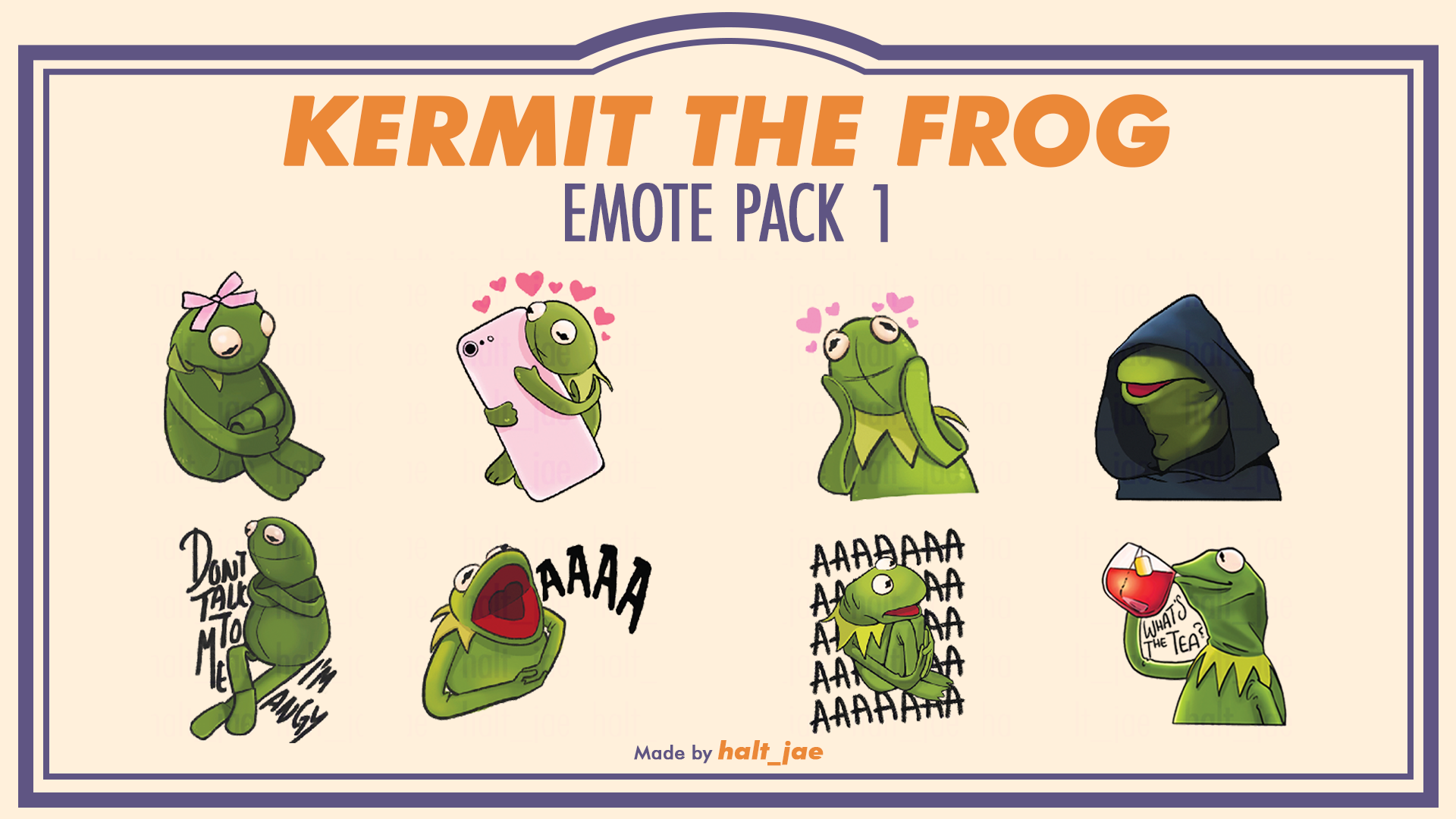 Kermie Emote Pack