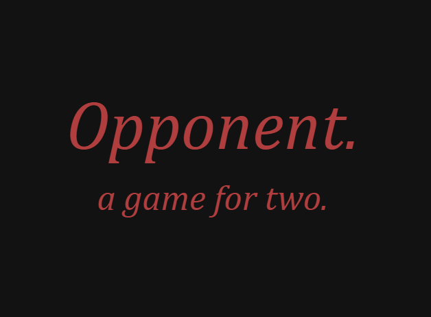 Cover image for Opponent.