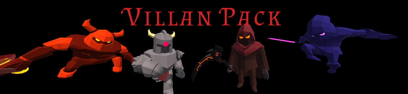 Villain Pack – 3D Game-Ready Characters Fully Rigged.