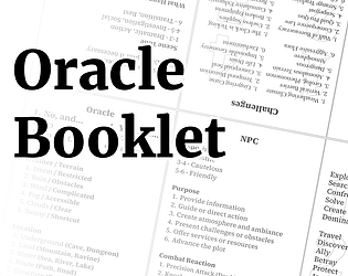 Oracle booklet