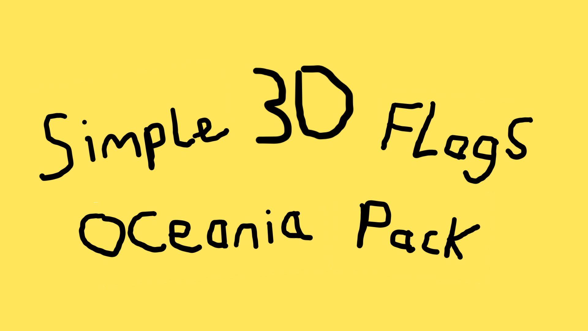 Simple 3D Flags! - Oceania Pack