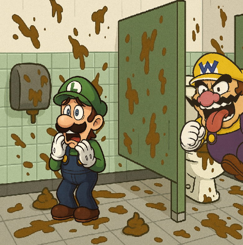 Wario tries to eat your shit.