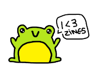 This frog loves zines!