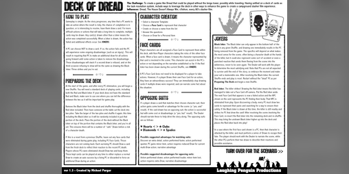 Cover image for Deck of Dread