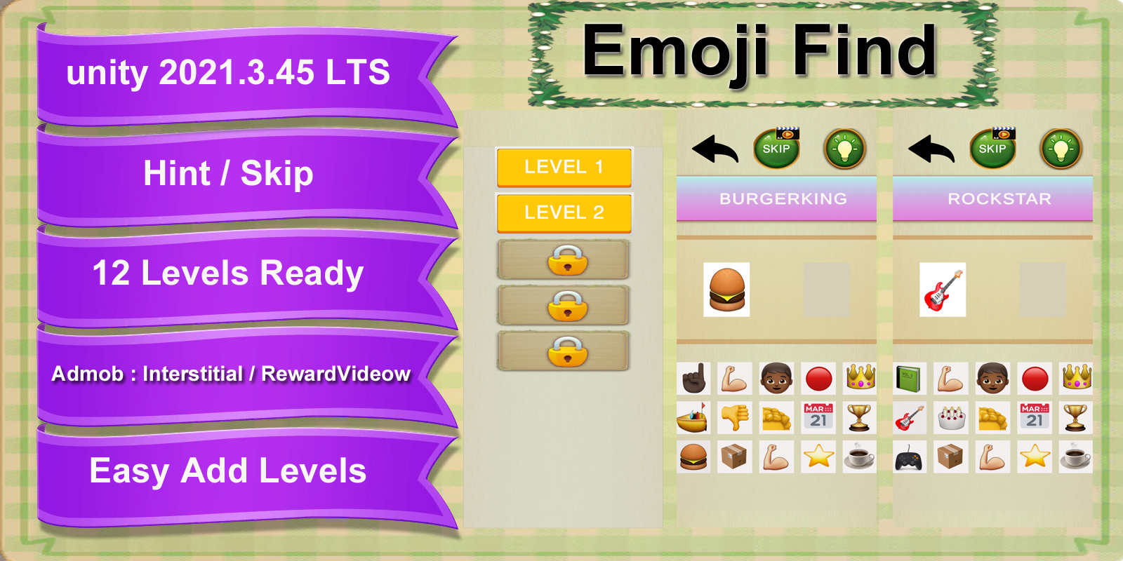 Unity Games Emoji Find by Hmtooo