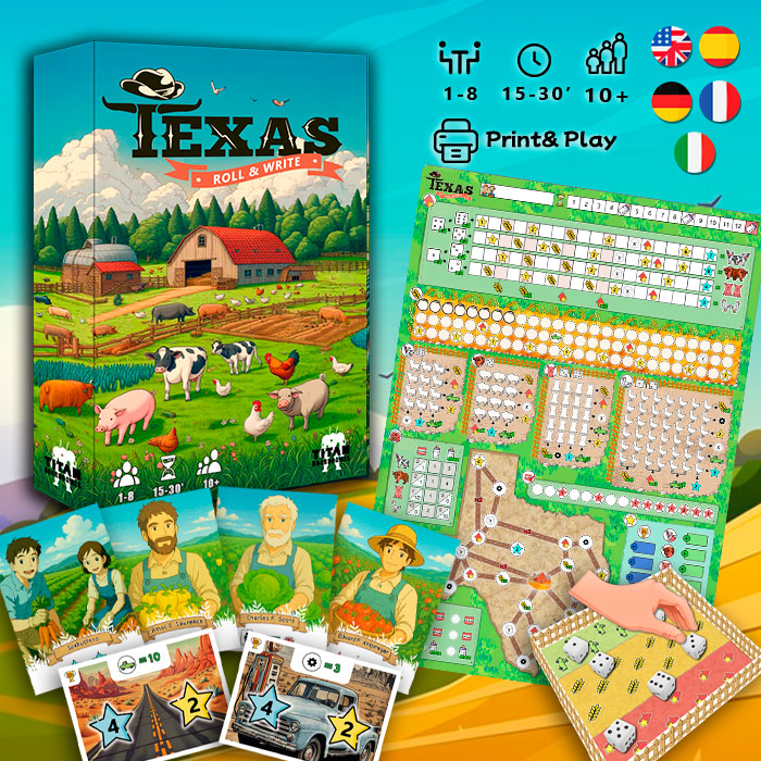 Texas: Roll & Write