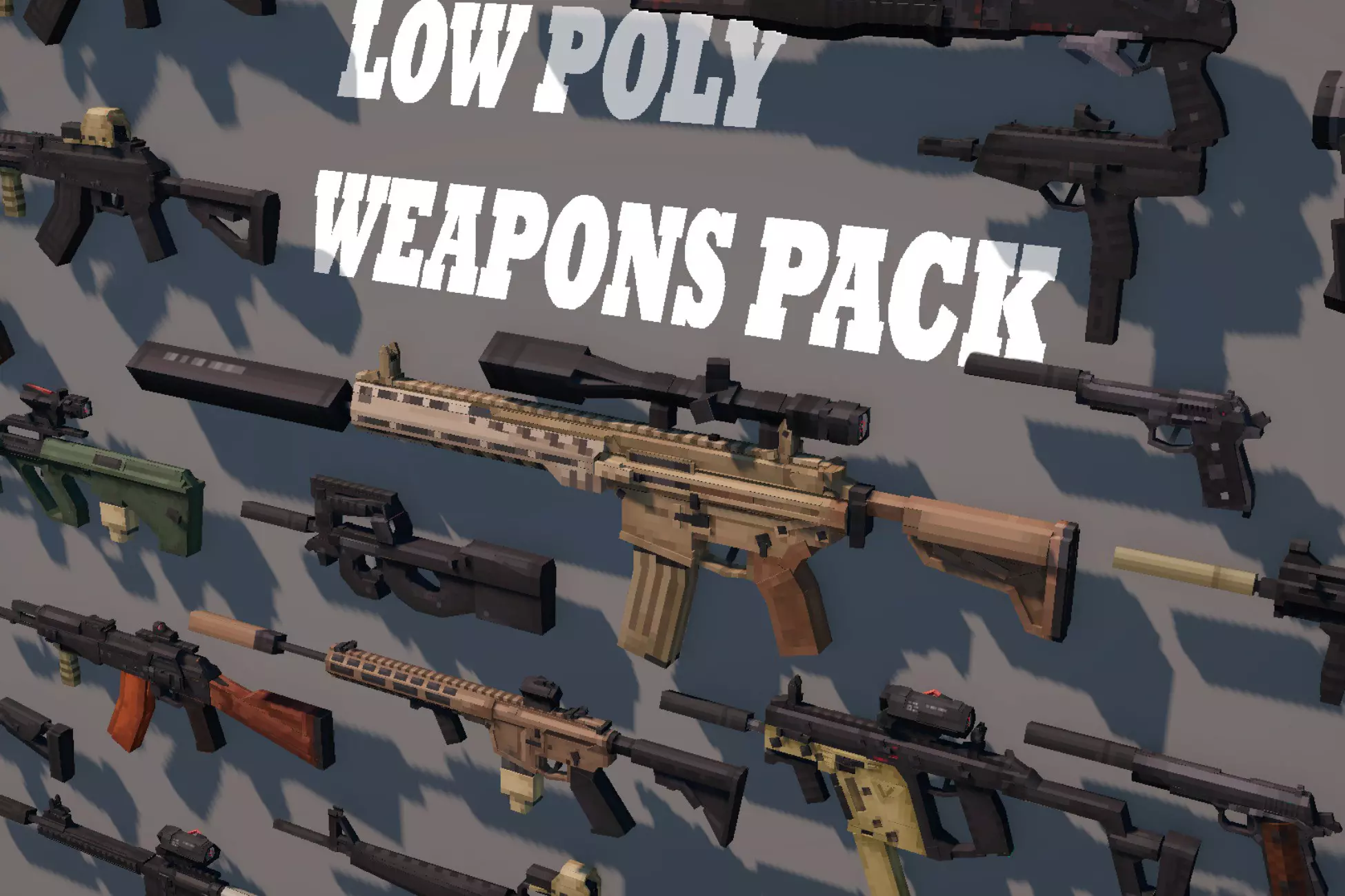 Devlog - Low Poly Firearms Pack + Customizable Weapon System by Obeder ...