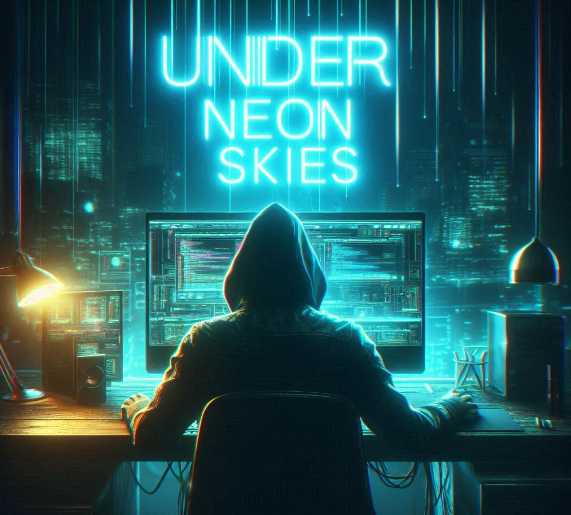 Under Neon Skies: a Data Runner's Tale by quantumcodemonk