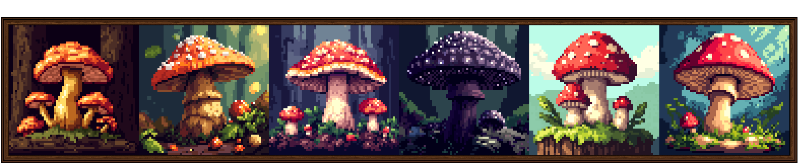 64x64 Fantasy/Sci-Fi Mushroom Pack!