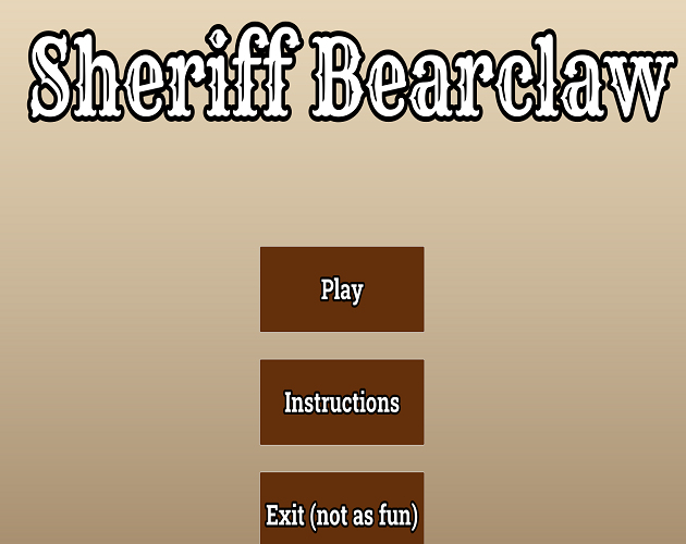 Cover image for Sheriff Bearclaw Prototype