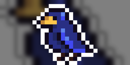 Pixel Art Bird 16x16 by ma9ici4n